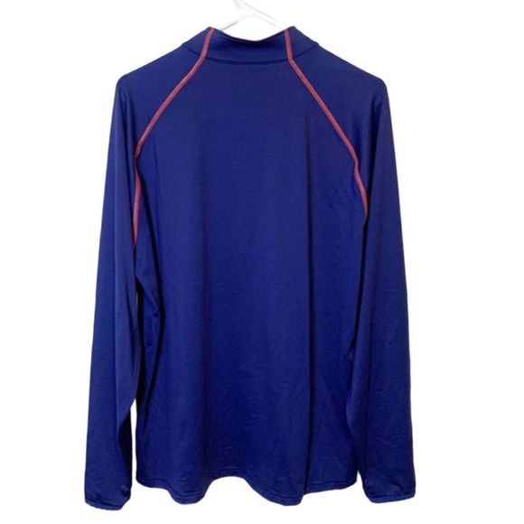 Adidas Pullover Jacket Navy Blue Orange Golf Activewear Casual Size Large - Picture 7 of 7